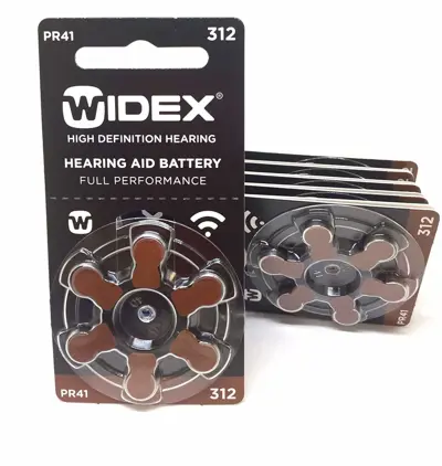 Akciový balík batérií Widex typ 312 (4+1 zdarma)
